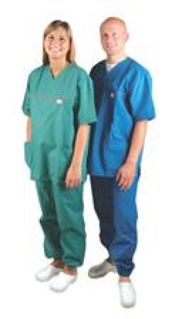 KRUTEX Micro-Barrier Clinic blouse blue for men, medium
